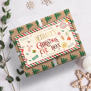 Christmas Eve Box, Christmas Gift Box, Personalized Christmas Box, Night Before Xmas, Childrens Christmas Eve Box, mailing box DIGITAL ONLY