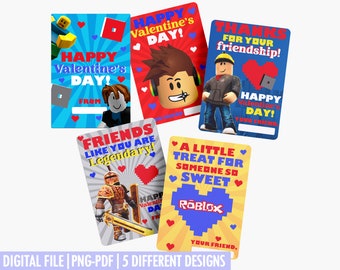 Roblox Valentine's Cards - Epic Vday Gaming Cards For Kids