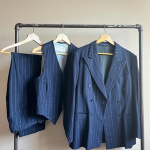 Zeldzaam vintage 3-delig DB-kostuum uit de jaren 40 – dikke wol – geweldige staat