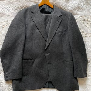 Vintage Mens Three Piece Flannel Suit