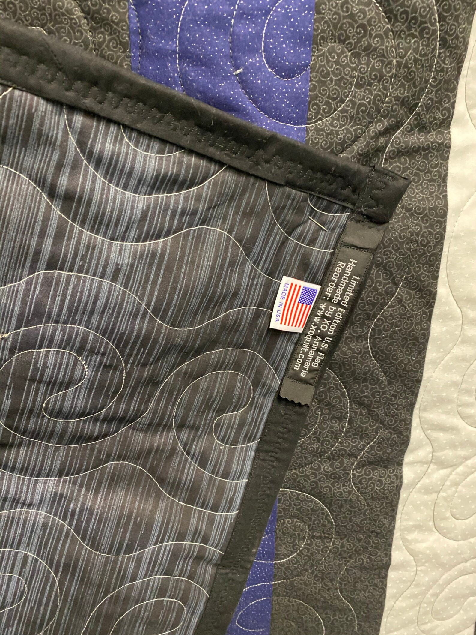 Thin Blue Line Quilt with Personalization Etsy