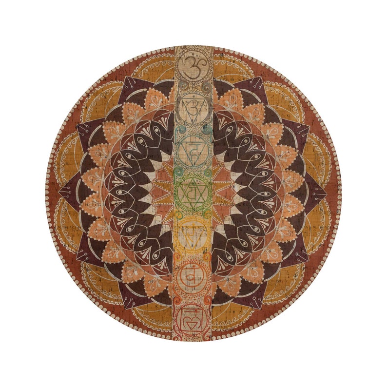 Chakra Image Rug Chakras Carpet Mandalas Home & Living Floor & Rugs etna.com.pe