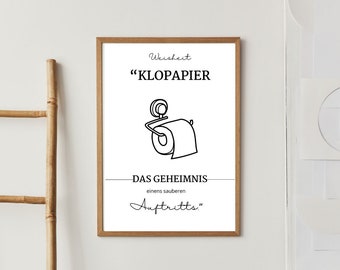 Poster for the toilet, poster for the bathroom, funny poster, funny sayings,