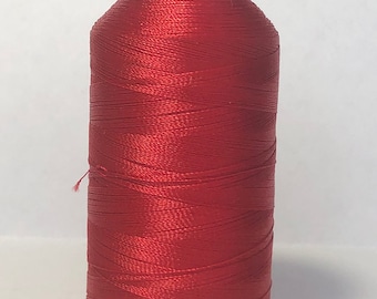 10 in the box. Christmas Red. Polyester Machine Embroidery Thread 1000m/40wt.