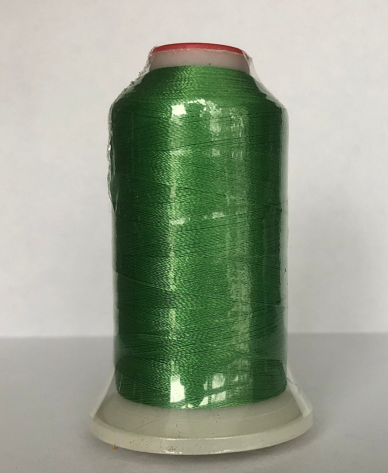 Green Polyester Machine Embroidery Thread, 1100 Yards, 40wt - Etsy