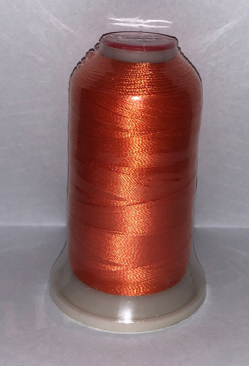 Rust Orange Color Maching Thread Code Orange Tone Polyester Machine Embroidery Thread: 1000m, 40wt - Etsy