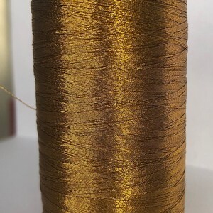 Metallic Embroidery Thread 1100 Yards (1000 Meters). Red, Green, Bronze ...