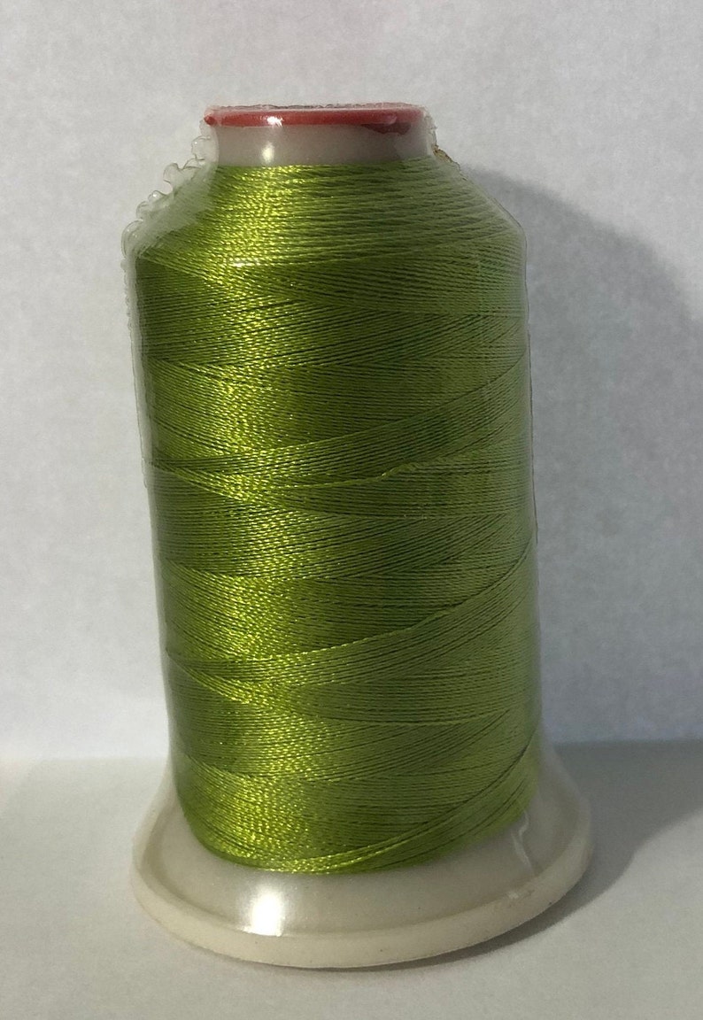 Polyester. Machine Thread Green Polyester Machine Embroidery Thread, 1100 Yards, 40wt - Etsy