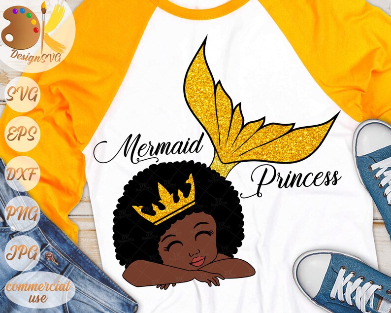 Free Free 175 Afro Black Mermaid Svg SVG PNG EPS DXF File