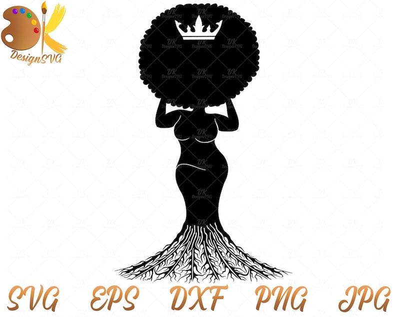 Download Afro Roots SVG Black Thick Woman SVG Thick Black Queen Svg | Etsy