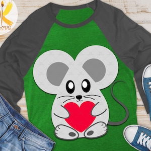 Mouse SVG | Cute Mouse SVG | Baby Animal SVG | Mouse Clipart | Cricut File