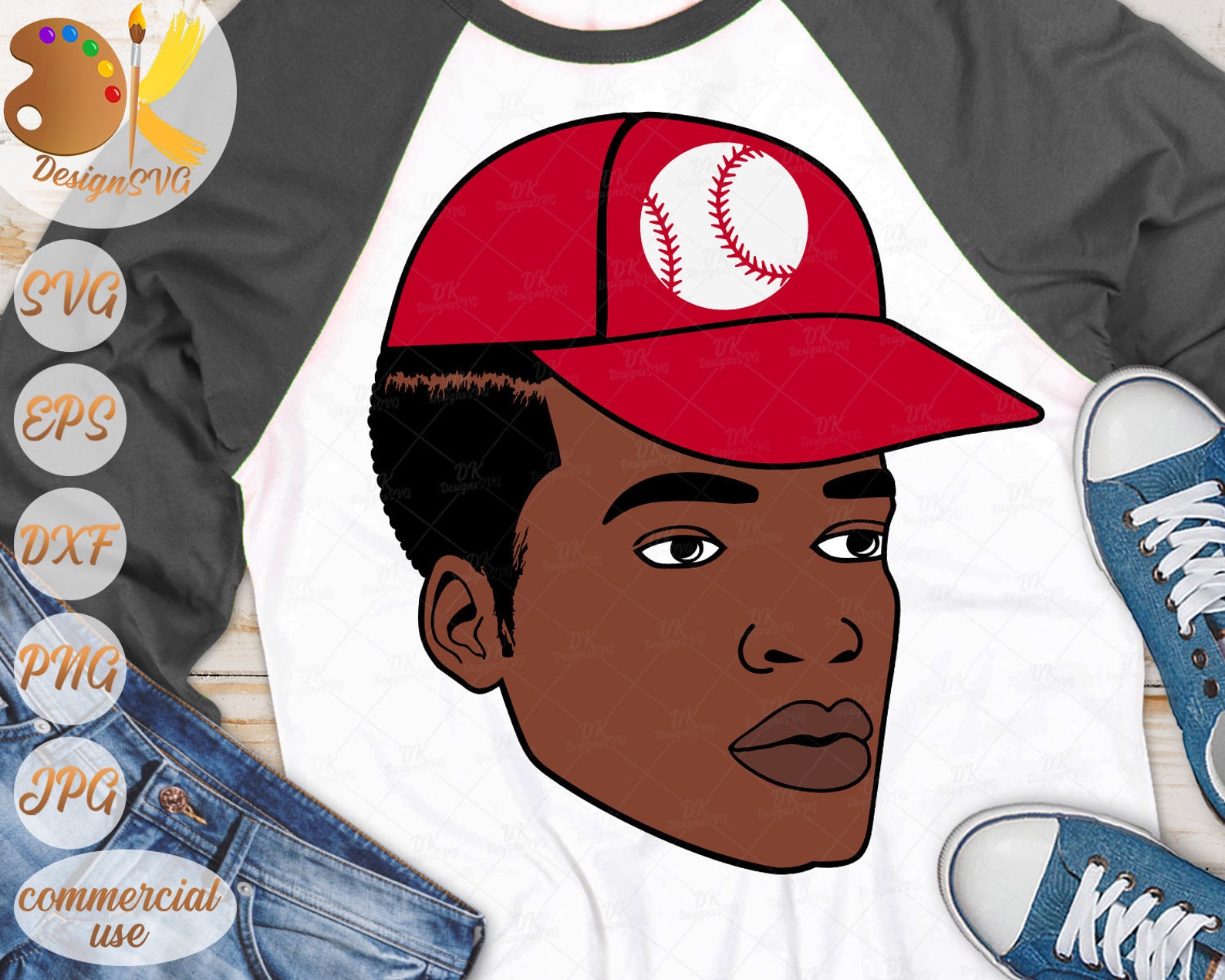 Download Baseball SVG Black Man SVG Baseball Dad SVG African | Etsy