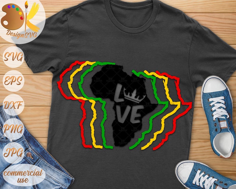 Download Africa Love SVG Black History SVG Strong Afro Woman SVG | Etsy