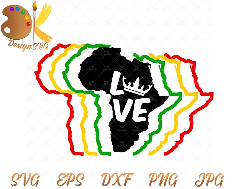 Download Africa Love SVG Black History SVG Strong Afro Woman SVG | Etsy