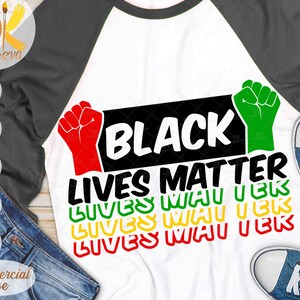 Negro Vidas Materia SVG / Puño Elevado SVG / Black Power Svg / Juneteenth Svg / Cricut File