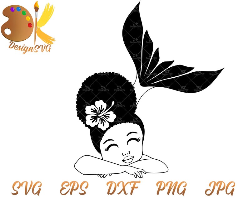 Free Free 197 Afro Mermaid Svg SVG PNG EPS DXF File