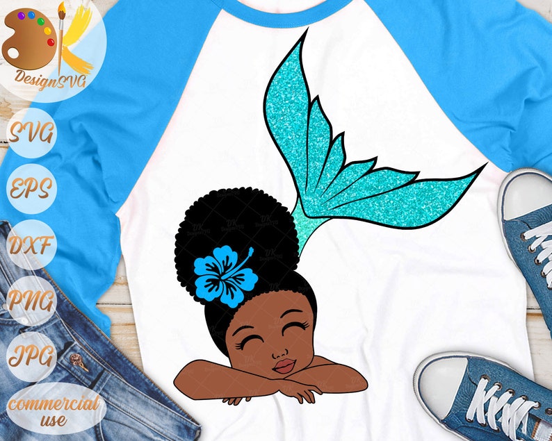 Free Free 152 Afro Mermaid Svg SVG PNG EPS DXF File