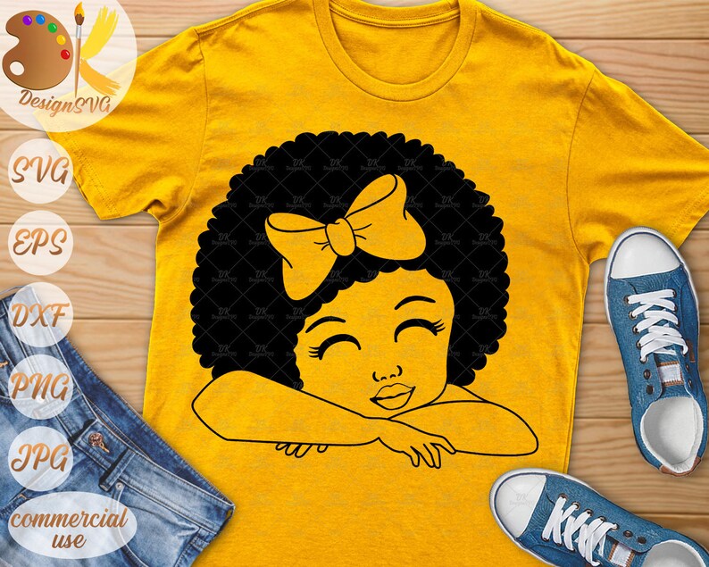 Black Girl Bundle SVG Black Peek a Boo SVG Afro Girl with ...