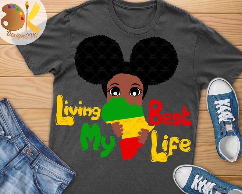 Download Living my Best Life SVG Cute Peek a Boo SVG Black Girl SVG ...