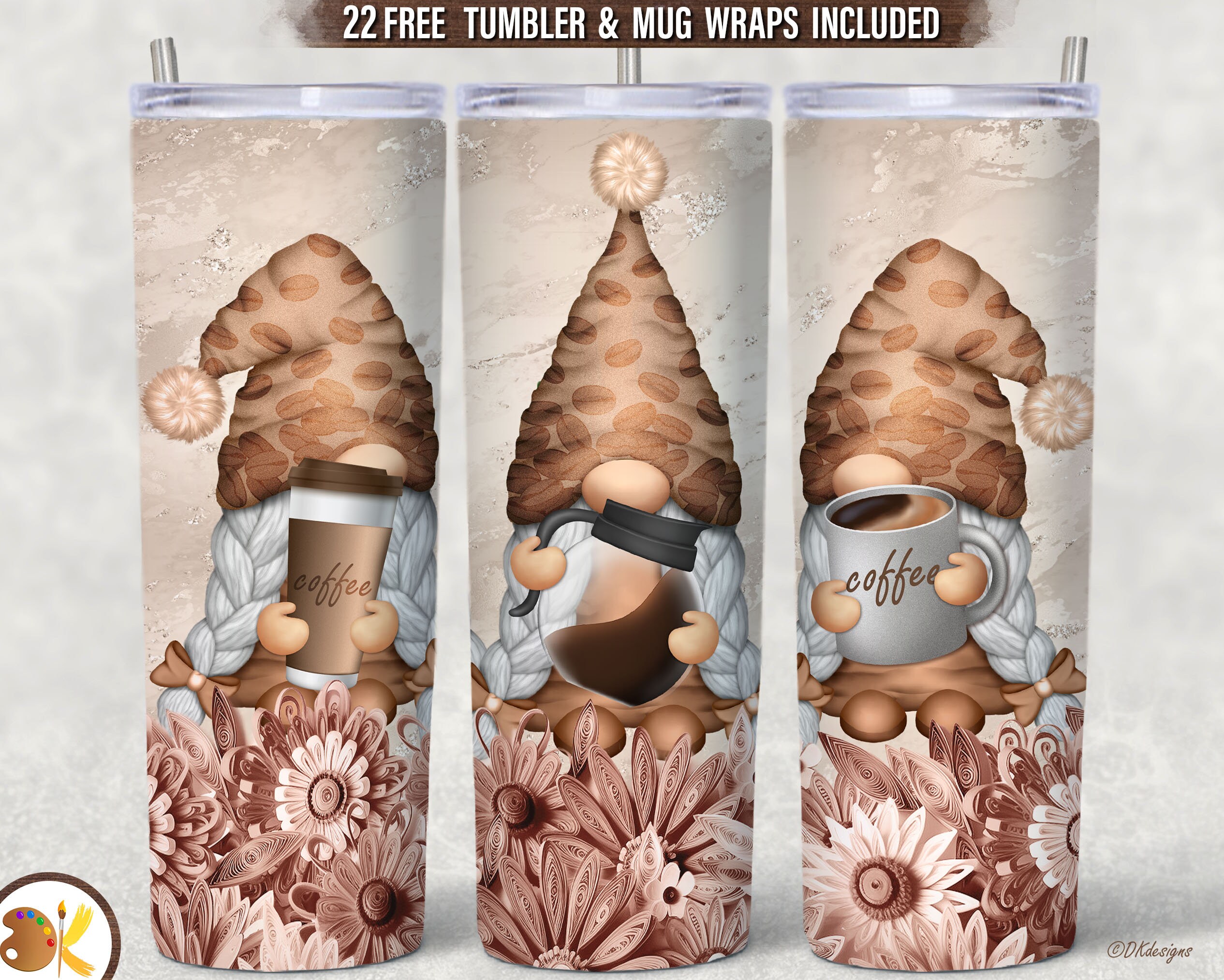 20oz Christmas Gnome Tumbler – Shirtz Ink