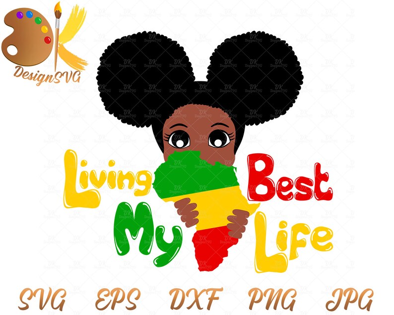 Download Living my Best Life SVG Cute Peek a Boo SVG Black Girl SVG ...