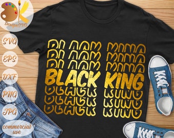 Black King SVG | Strong Black Man SVG | Black History SVG | Black Power Svg | Cricut File