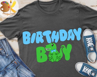 Birthday Boy SVG | Boy Dinosaur SVG | Cute T-rex SVG | Cute Dinosaur Svg | Cricut File