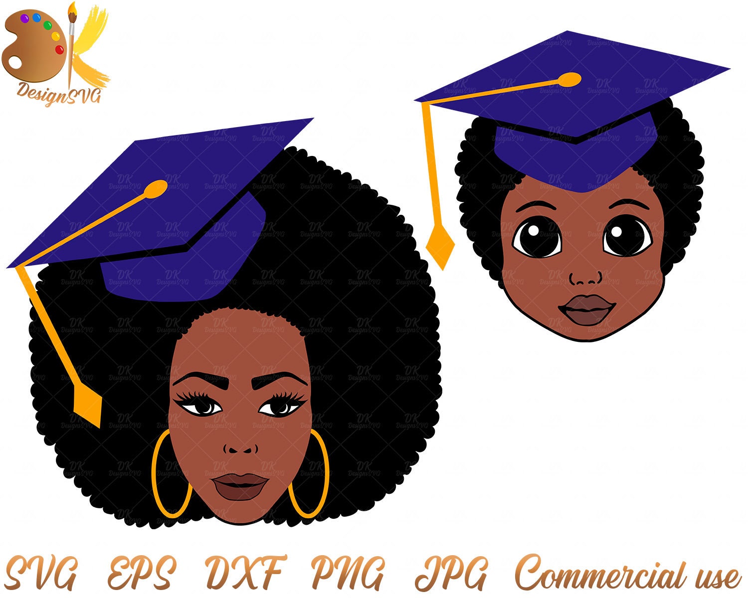 Download Mommy and Me SVG Black Woman Bundle SVG Mother's Day | Etsy