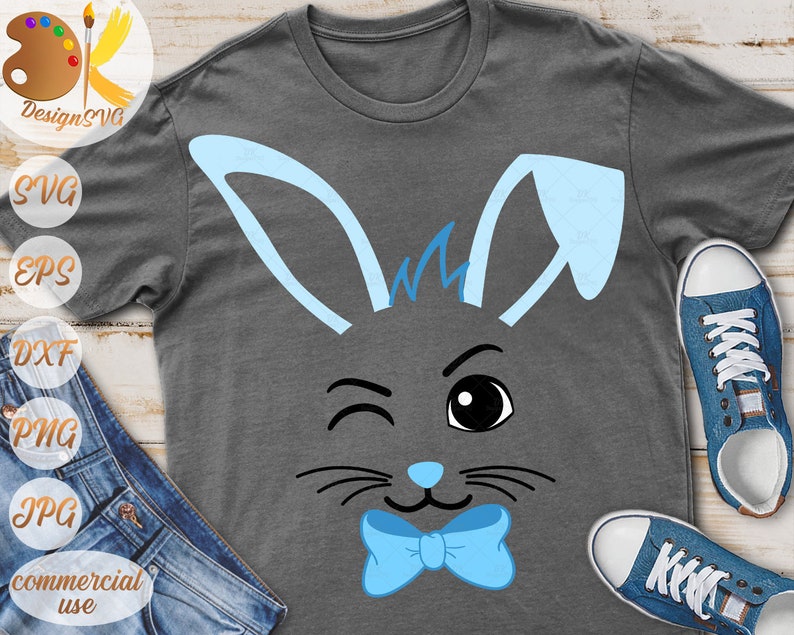 Bunny Face Svg | Easter Girl SVG | Easter Boy SVG | Cute Easter Bunny ...