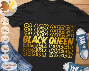 Black Queen SVG | Strong Black Woman SVG | Black History SVG | Black Power Svg | Cricut File