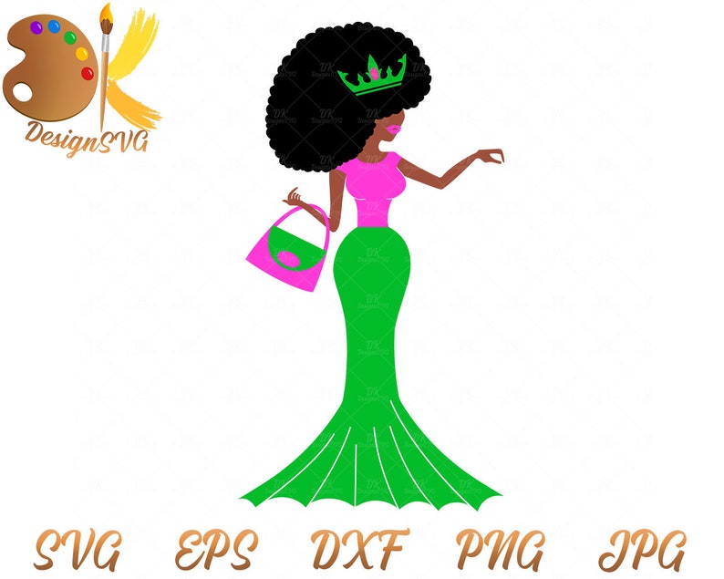 Download Black Woman with Crown SVG Afro Woman SVG Graduation | Etsy