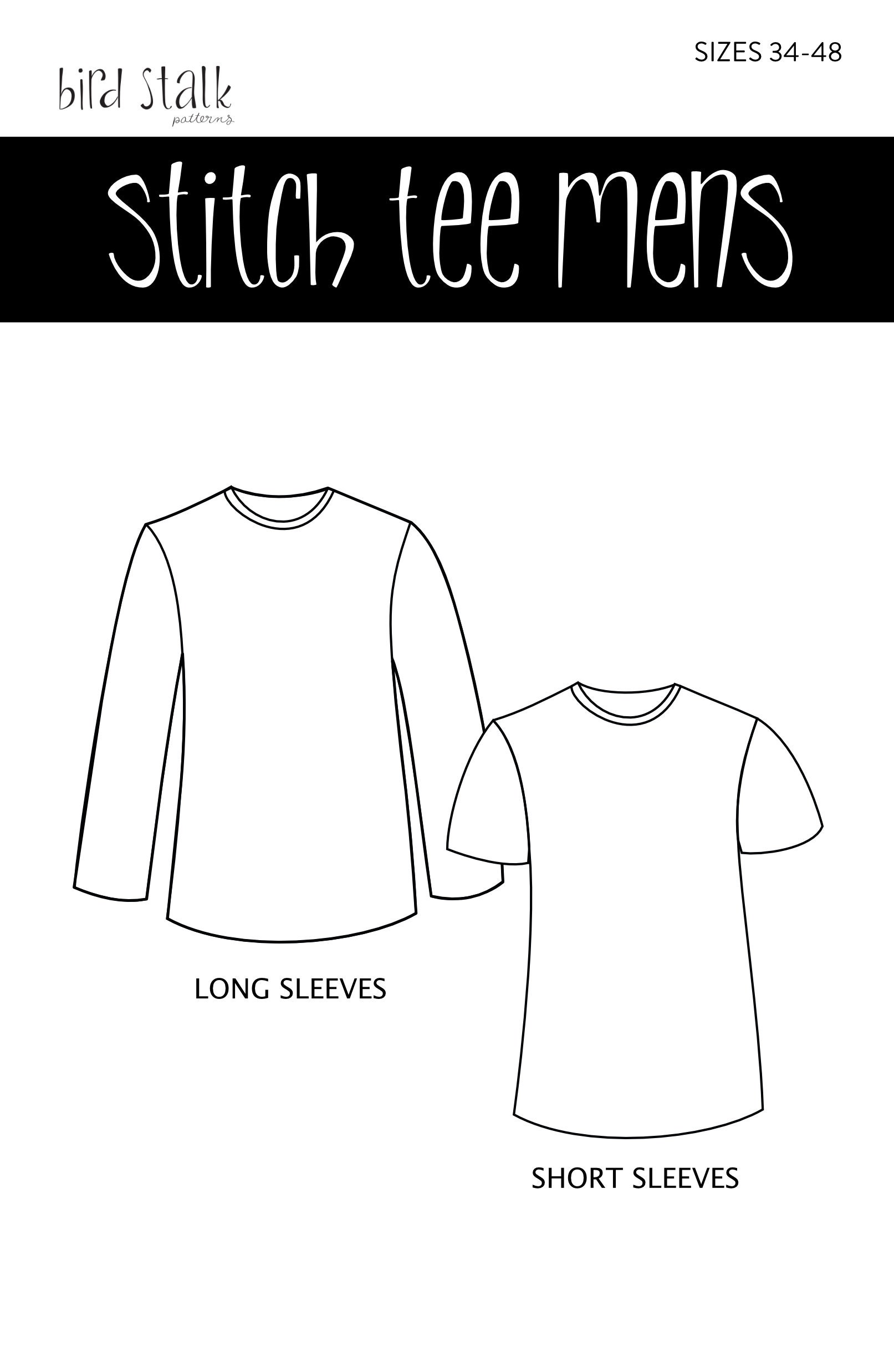 T-shirt PDF Sewing Pattern/men's Tee/stitchtee - Etsy