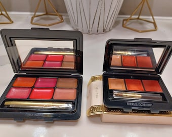Merle Norman Cosmetics Creamy Liquid Lip Color Balm Gloss Compacts Trio Duo and Palette