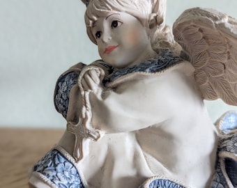 Figurine des anges de Sarah. Objets de collection. boutique vintage. Figurine en résine. Ange en résine. Cadeau de première communion. Cadeau fête des mères. Cadeau baby shower.