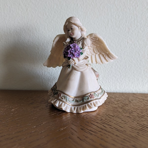 Sarah's Angels Tenth Anniversary. February. Birthday Gift. Birthstone. Collectables. Vintage Shop. Second Hand Shop. Angels. Figurine. Gift.