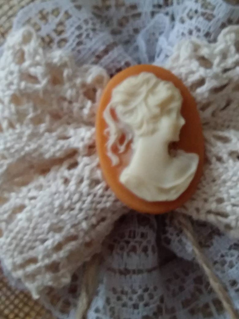 Cameo Jewelry Farm House Chic Accessories Rustic Cameo Brooche by Cheryl/'s Heart Home Mother/'s Day Gifts. Hat Brooches Hat Pins