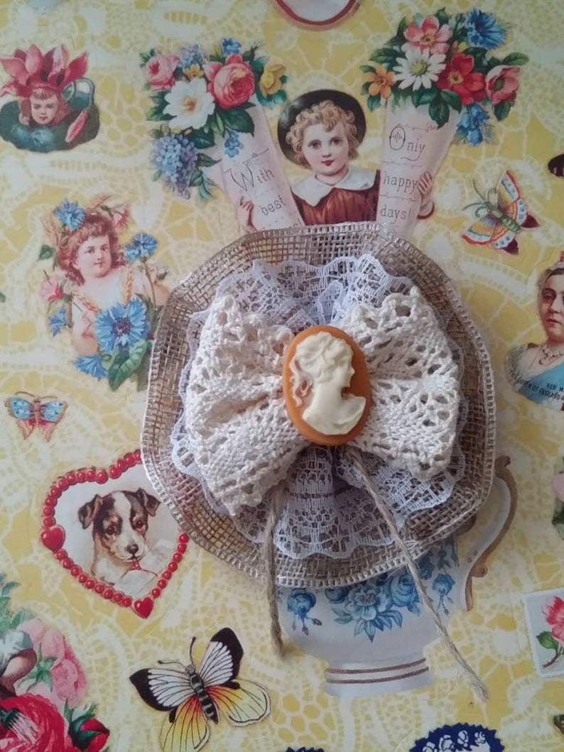Cameo Jewelry Farm House Chic Accessories Rustic Cameo Brooche by Cheryl/'s Heart Home Mother/'s Day Gifts. Hat Brooches Hat Pins
