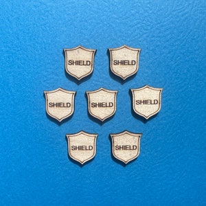 MTG Shield Counters - Magic the Gathering Counters - custom wood laser cut counters