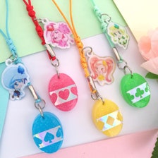 Charmes pendentif Shugo Chara | Charmes de sac | Porte-clés - Ran | Miki | Su | Jour