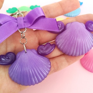 Mermaid shell keychain charms Bag charms zdjęcie 4