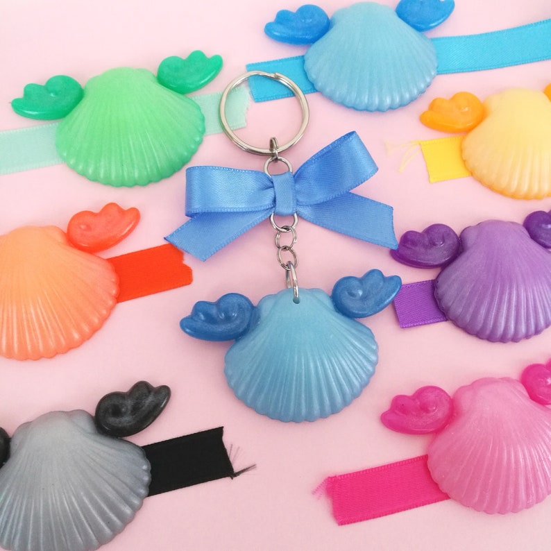 Mermaid shell keychain charms Bag charms zdjęcie 2