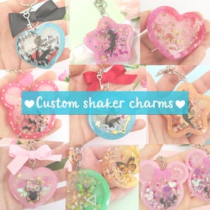 Custom shaker charms | Keychains | Bag charms - Make your own shaker charm!