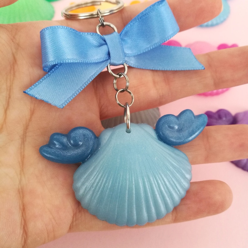 Mermaid shell keychain charms Bag charms zdjęcie 3