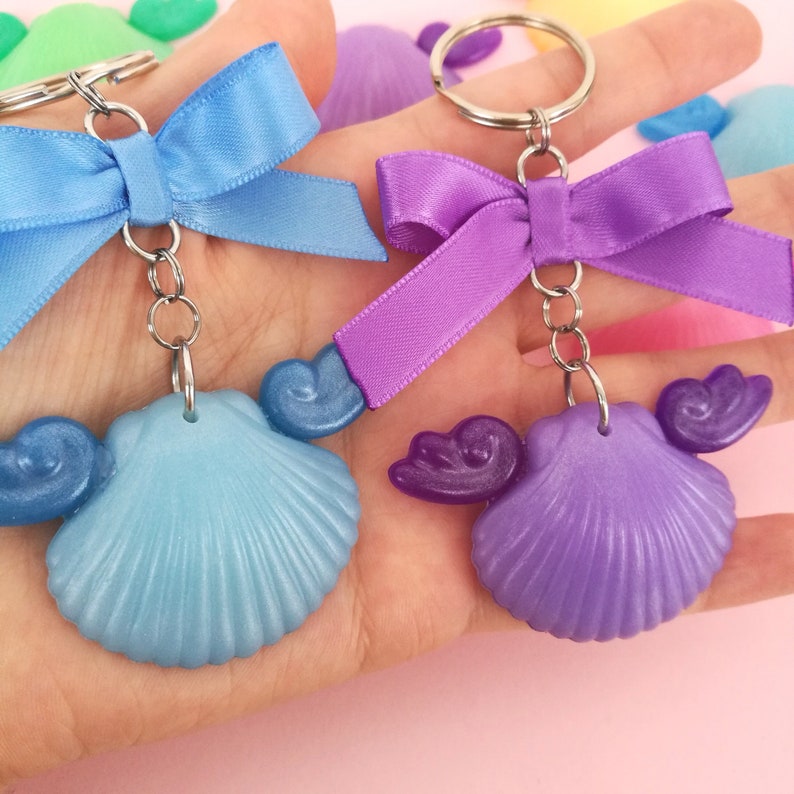Mermaid shell keychain charms Bag charms zdjęcie 1