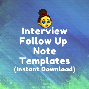 DIY: After an Interview Follow Up Letter Templates (Automatic Download)