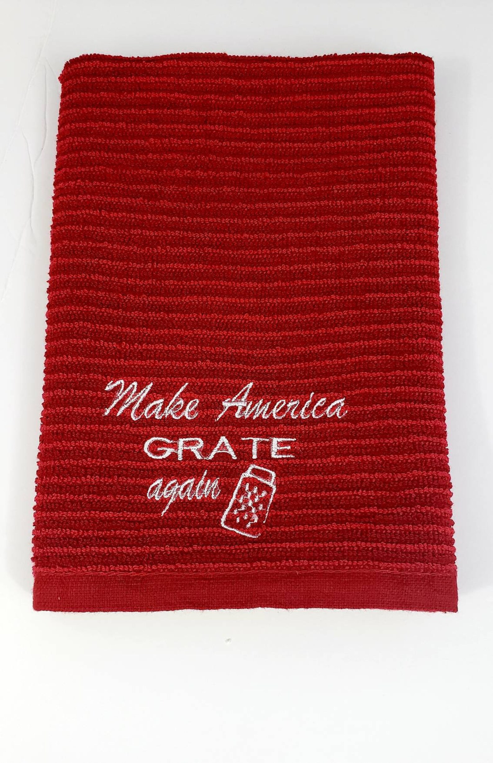 Funny Kitchen Towel Embroidered Hand Towel Bad Puns Cute Etsy