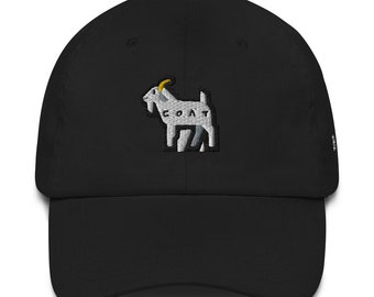 La gorra más grande de todos los tiempos/ Gorra snapback The Goat/ Gorra bordada G.O.A.T/ Gorra de papá inspiradora/ Gorra ajustada de béisbol/ Gorra de papá genial