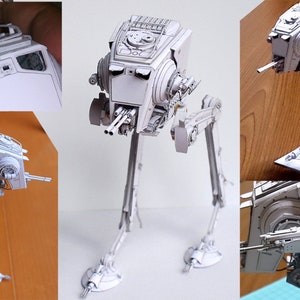 Exklusive! AT-ST star wars papercraft, papercraft, rpg, papermodel, DIY, scout walker, low poly, pdf Papercraft, at-st, pdf papermodel