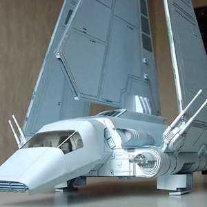 Space Shuttle Imperial, papercraft, DIY, RPG, imperial shuttle, Star Wars, Darth Vader, papermodel, PDF, ship imperial, pdf papercraft,
