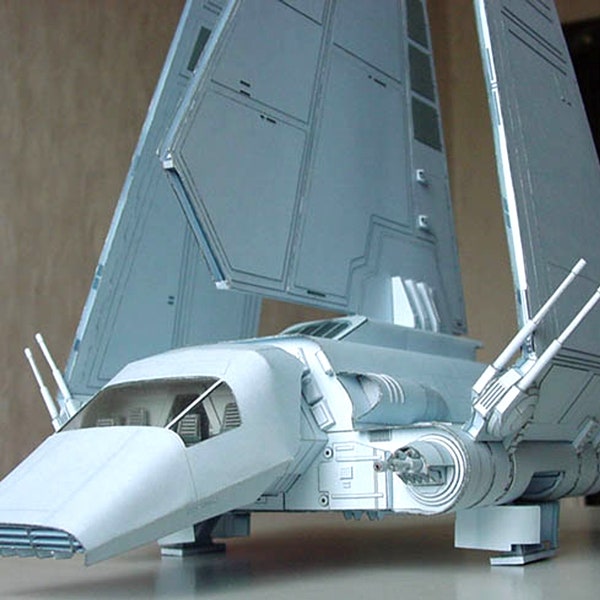 Space Shuttle Imperial, papercraft, DIY, RPG, imperial shuttle, Star Wars, Darth Vader, papermodel, PDF, ship imperial, pdf papercraft,